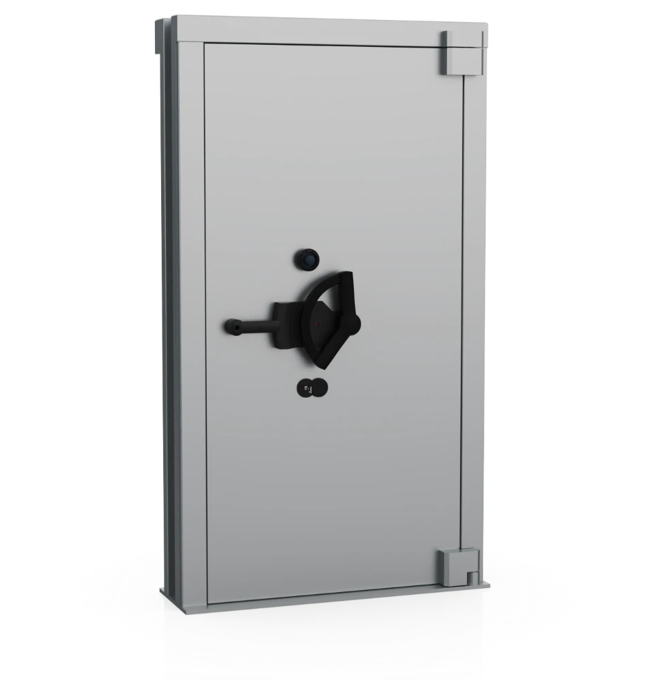 Puerta de cámara acorazada Fichet Optura cerrada